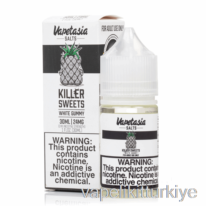 Vape Türkiye Beyaz Sakızlı - Vapetasia Tuzları - 30ml 24mg